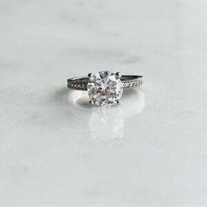 2ct Simulated Diamond Ring 14k gold plated